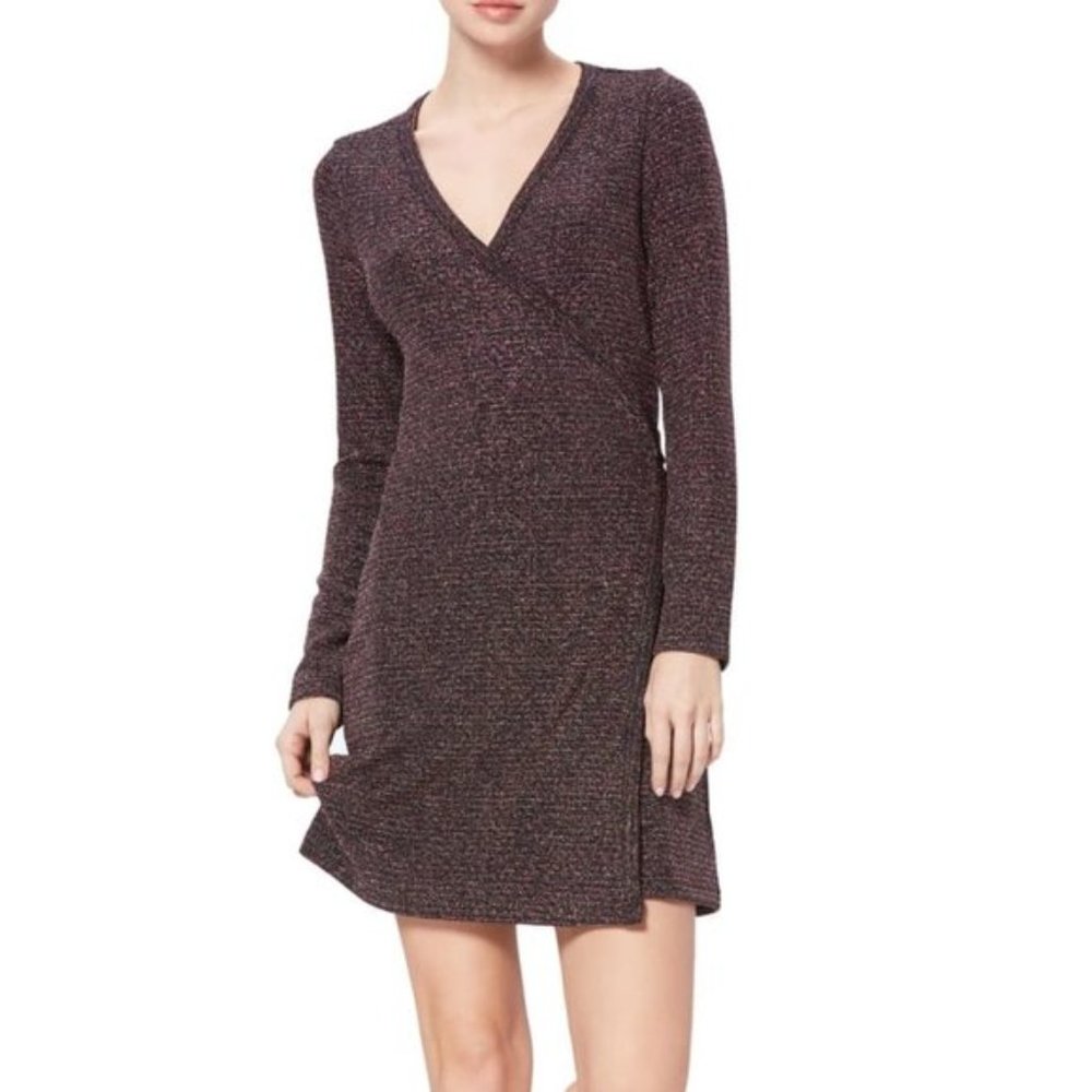 BEAUTIFUL PAIGE Lucielle Long Sleeve Wrap Dress